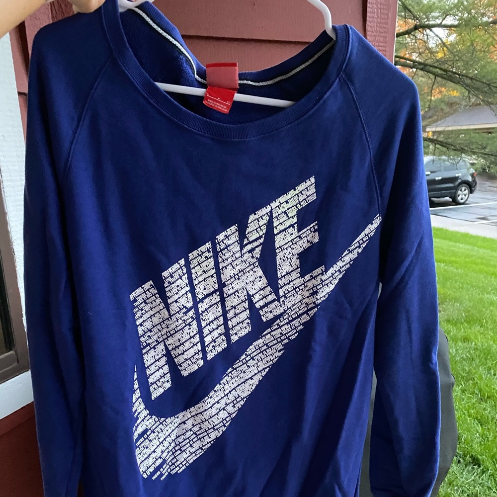 Nike off-the-shoulder sweatshirt